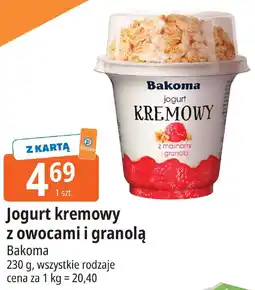 E.Leclerc Jogurt kremowy z owocami i granolą Bakoma oferta