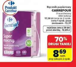 Carrefour Ręcznik papierowy Carrefour oferta