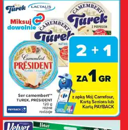 Carrefour Turek Président ser camembert oferta