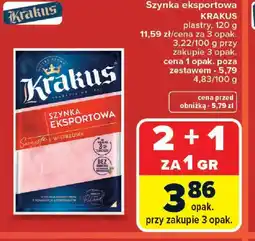 Carrefour Krakus Szynka eksportowa oferta