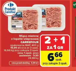 Carrefour Mięso mielone z łopatki wieprzowej Carrefour oferta