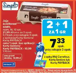 Carrefour Jaja ściółkowe Simpl oferta