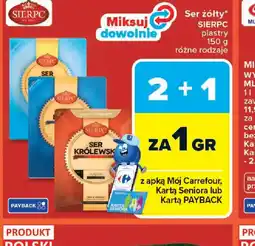 Carrefour Ser żółty Sierpc plastry oferta