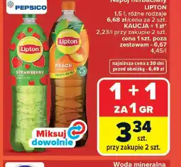 Carrefour Lipton napój herbaciany oferta