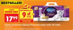 Biedronka Papier toaletowy Queen Premium super soft, 10 rolek oferta