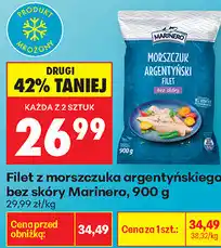 Biedronka Filet z morszczuka argentyńskiego bez skóry Marinero oferta