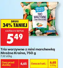 Biedronka Trio warzywne z mini marchewką Mroźna Kraina oferta