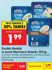 Biedronka Szybki śledzik Marinero Snack! oferta