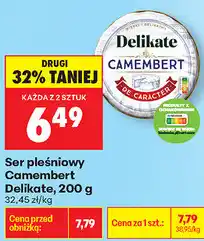 Biedronka Ser pleśniowy Camembert Delikate oferta