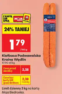 Biedronka Kiełbasa Podwawelska Kraina Wędlin oferta