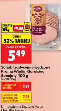 Biedronka Schab tradycyjnie wędzony Kraina Wędlin Góralskie Specjały oferta