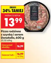 Biedronka Pizza rodzinna z szynką i serem Donatello oferta
