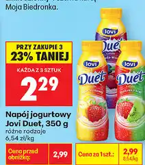 Biedronka Napój jogurtowy Jovi Duet oferta