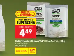 Biedronka Odżywka białkowa WPC Go Active, 30 g różne rodzaje oferta