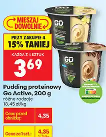 Biedronka Pudding proteinowy Go Active oferta