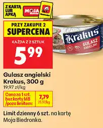 Biedronka Gulasz angielski Krakus oferta