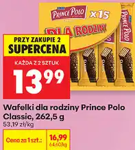 Biedronka Wafelki dla rodziny Prince Polo Classic oferta