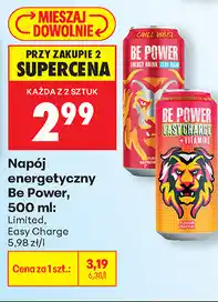 Biedronka Napój energetyczny Be Power oferta