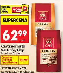 Biedronka Kawa ziarnista MK Café, 1 kg: Premium, Crema oferta