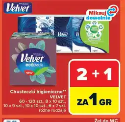 Carrefour Velvet chusteczki higieniczne oferta