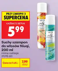 Biedronka Suchy szampon do włosów Niuqi oferta