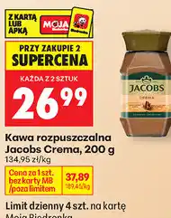 Biedronka Kawa rozpuszczalna Jacobs Crema oferta