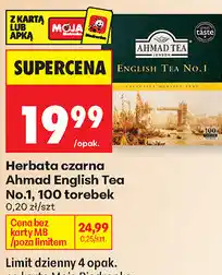 Biedronka Herbata czarna Ahmad English Tea No.1 oferta