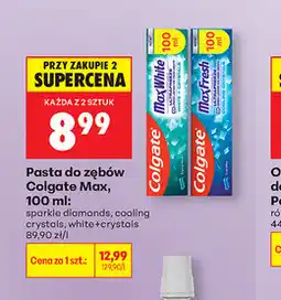 Biedronka Pasta do zębów Colgate Max oferta