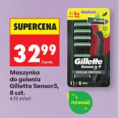 Biedronka Maszynka do golenia Gillette Sensor3, 8 szt oferta