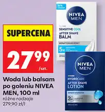 Biedronka Woda lub balsam po goleniu NIVEA MEN oferta