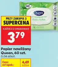 Biedronka Papier nawilżany Queen, 60 szt oferta