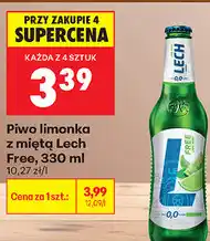 Biedronka Piwo limonka z miętą Lech Free oferta