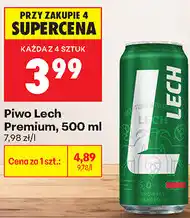 Biedronka Piwo Lech Premium oferta