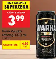Biedronka Piwo Warka Strong oferta