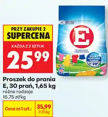 Biedronka Proszek do prania E, 30 prań oferta