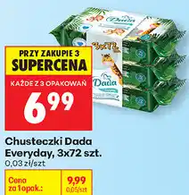 Biedronka Chusteczki Dada Everyday, 3x72 szt oferta