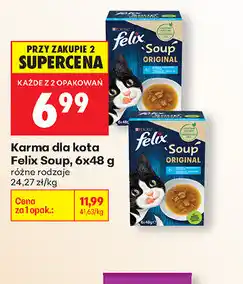 Biedronka Karma dla kota Felix Soup oferta