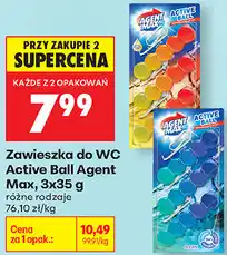 Biedronka Zawieszka do WC Active Ball Agent Max oferta