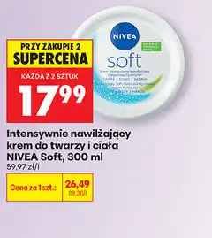 Biedronka Intensywnie nawilżający krem do twarzy i ciała NIVEA Soft oferta