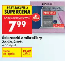 Biedronka Ściereczki z mikrofibry Zosia, 2 szt oferta