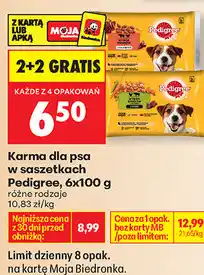 Biedronka Karma dla psa w saszetkach Pedigree oferta