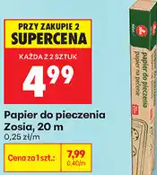 Biedronka Papier do pieczenia Zosia, 20 m oferta