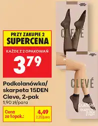 Biedronka Podkolanówka/skarpeta 15DEN Cleve, 2-pak oferta