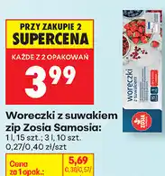Biedronka Woreczki z suwakiem zip Zosia Samosia oferta