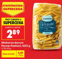 Biedronka Makaron durum Penne Pastani oferta
