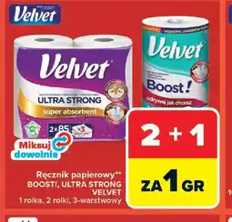 Carrefour Velvet ręcznik papierowy oferta