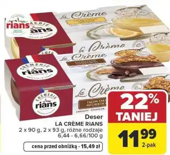 Carrefour Market Deser LA CRÈME RIANS oferta
