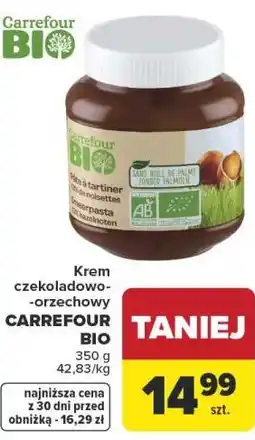 Carrefour Krem czekoladowo-orzechowy CARREFOUR BIO oferta