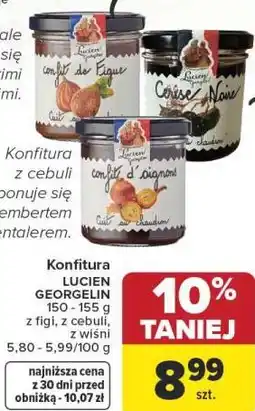 Carrefour Konfitura LUCIEN GEORGELIN 150 - 155 g z figi, z cebuli, z wiśni oferta