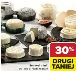 Carrefour Ser kozi mini 60 - 105 g, różne rodzaje oferta